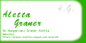 aletta graner business card